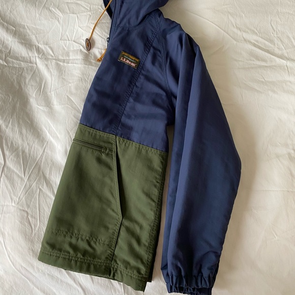 LL Bean Pullover Jacket in Navy/Olive, XXS - Picture 5 of 6